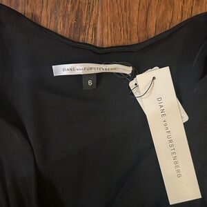 Black Diane vonFurstenberg dress